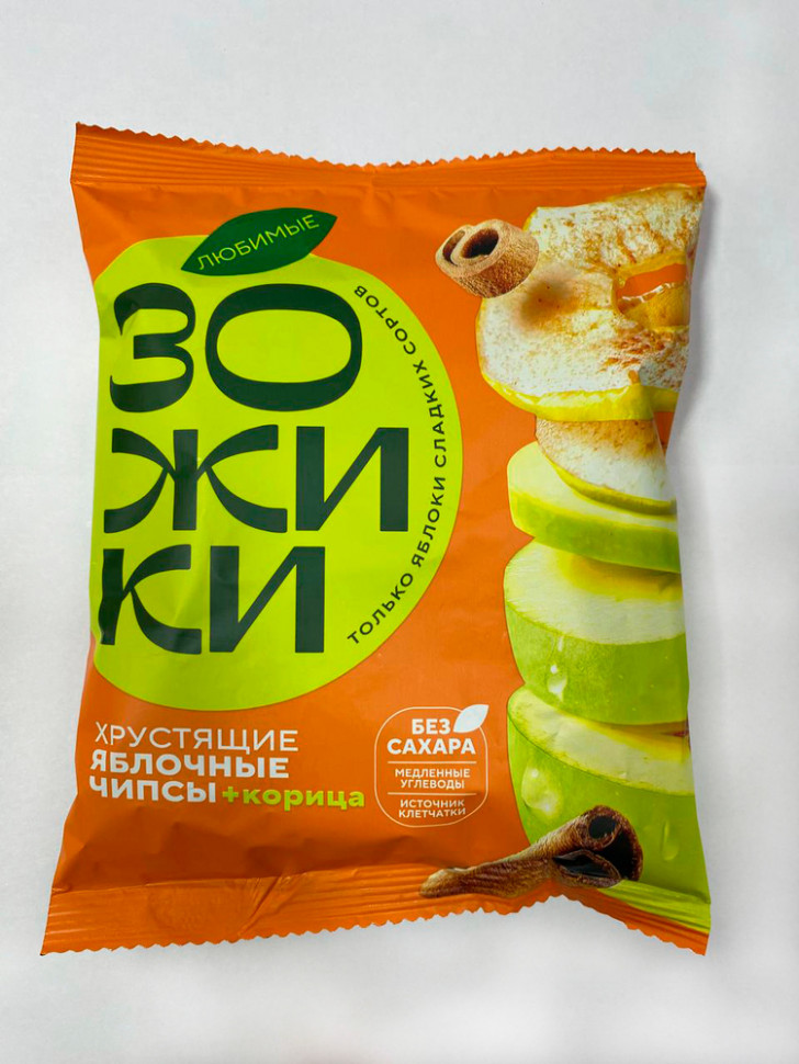  Зожики Яблочные+корица чипсы, 25г  в Балаково
