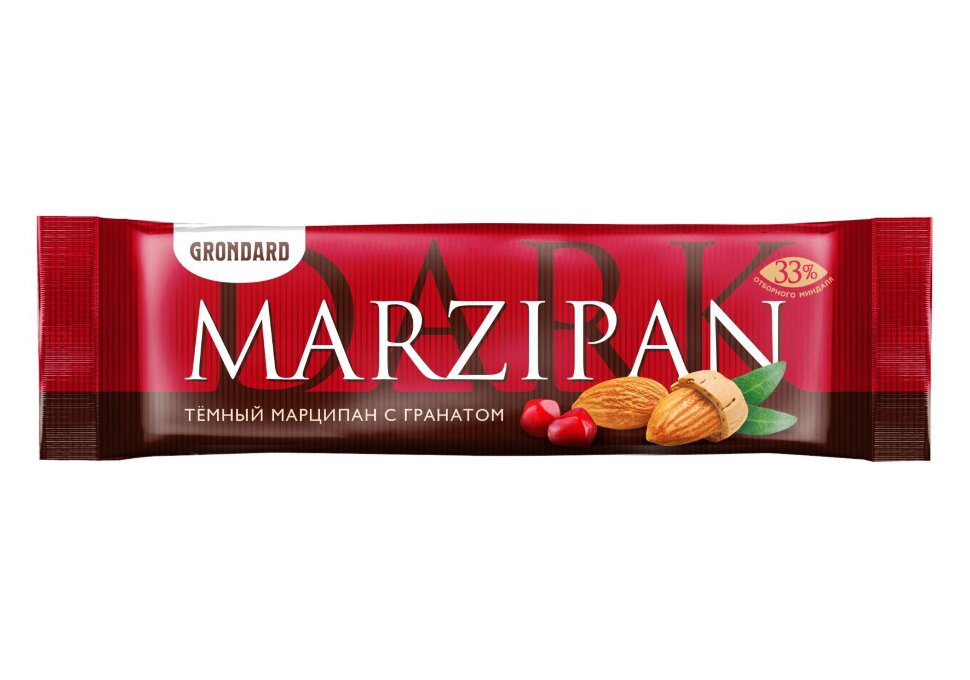  TM Grondard     (10973) Батончики глазированные Марципановые ГРАНАТ, (24шт по 50г)       в Балаково